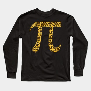 Leopard Pi Gift Pi Day Shirt Happy Pi Day Math Teacher Long Sleeve T-Shirt